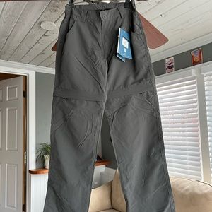 White sierra convertible hiking pant xs